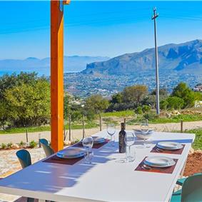 3 bedroom villa with pool, near Scopello, sleeps 6